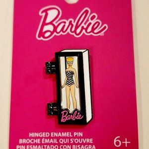 Loungefly Barbie Vintage 1959 Swimsuit Iconic Hinged Doll Box Enamel Pin NEW